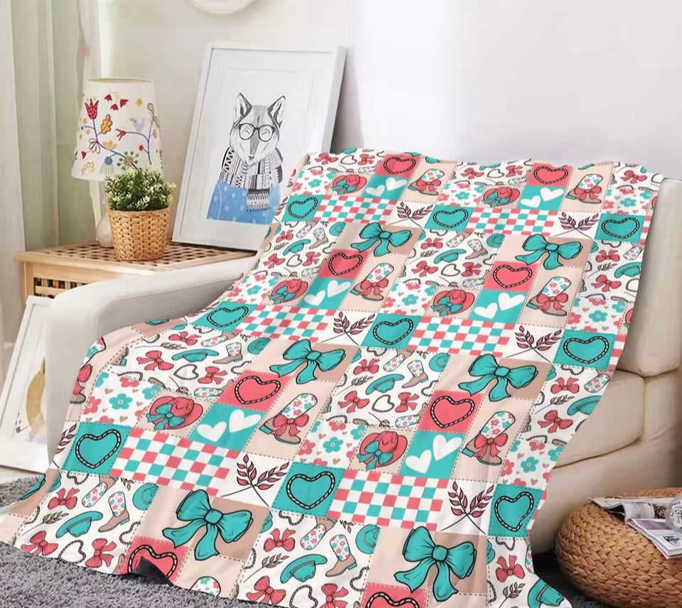 Cowgirl Throw Blanket